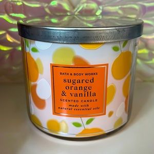 Bath And Body Works 3wickcandle Sugared Orange & Vanilla